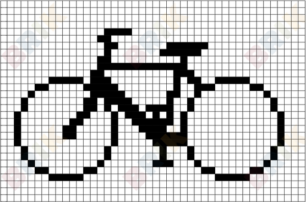 National Bike Month Pixel Art