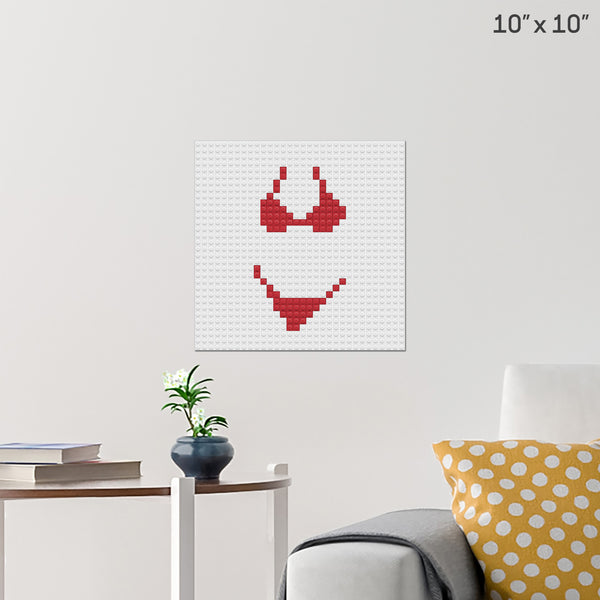 National Bikini Day Brick Poster