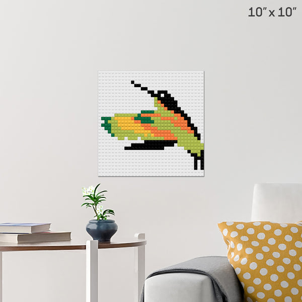 National Bird Day Brick Poster