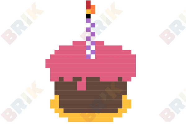 National Cake Day Pixel Art