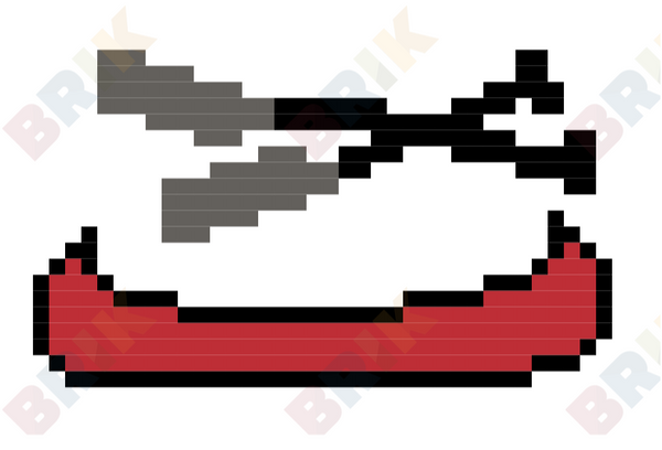National Canoe Day Pixel Art