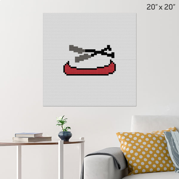 National Canoe Day Brick Poster