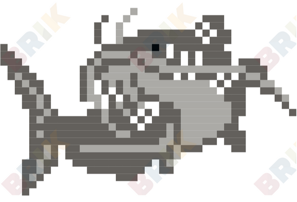 National Catfish Month Pixel Art