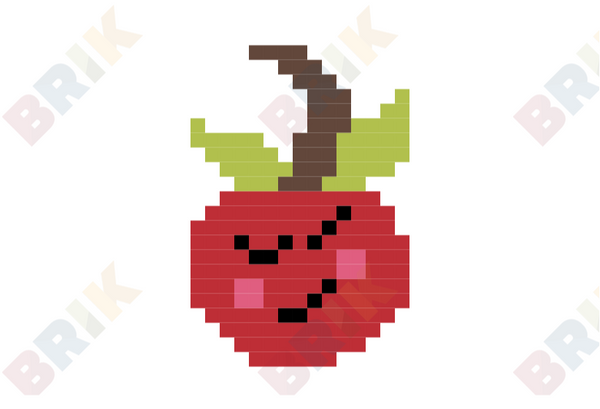 National Cherry Month Pixel Art