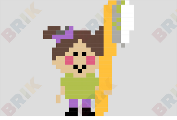 National Children's Dental Health Month Pixel Art