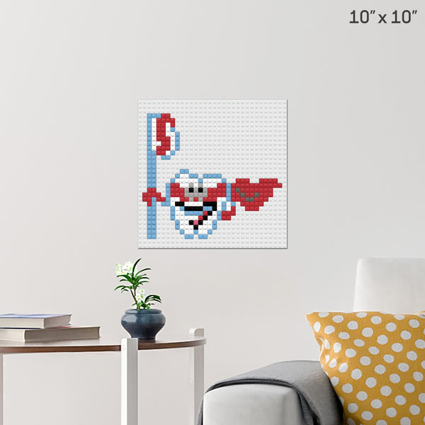 National Children's Dental Health Month Brick Poster