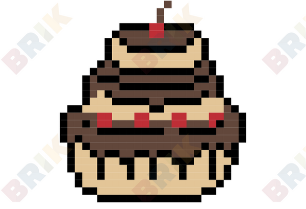 National Chocolate Cake Day Pixel Art