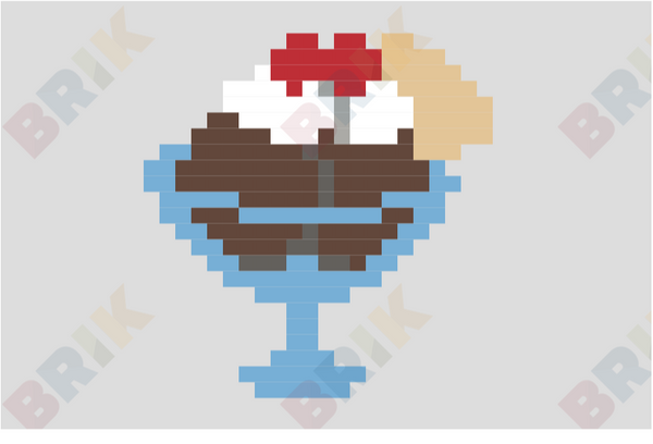 National Chocolate Ice Cream Day Pixel Art
