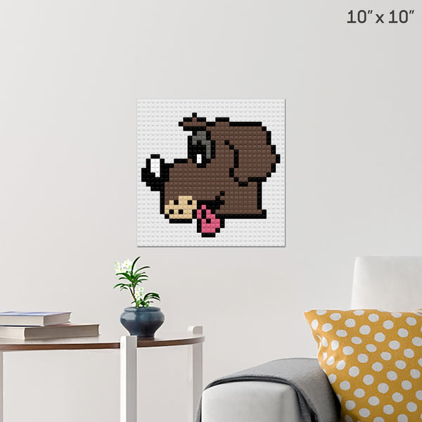 National Dog Day Brick Poster