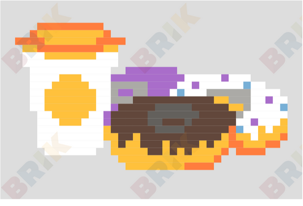 National Donut Day Pixel Art