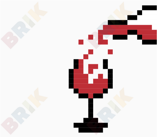 National Drink Wine Day Pixel Art