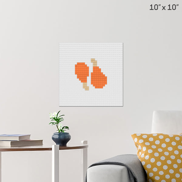 National Fried Chicken Day Brick Poster