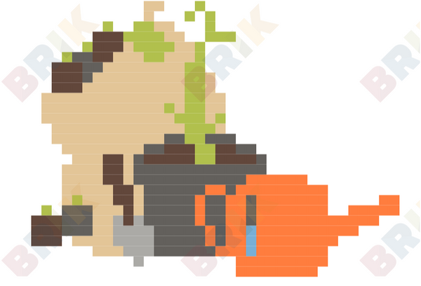 National Gardening Week Pixel Art