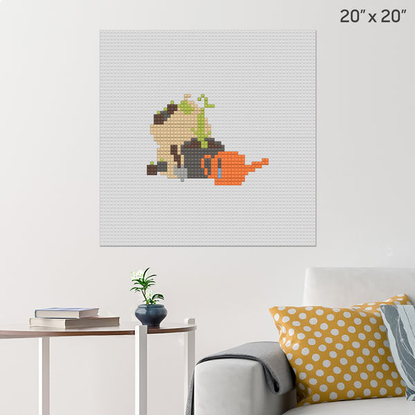 National Gardening Week Brick Poster