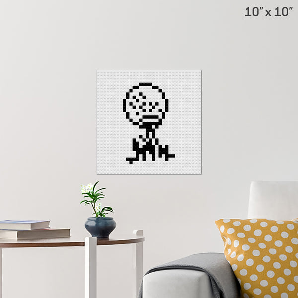 National Golf Month Brick Poster