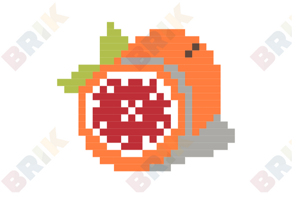 National Grapefruit Month Pixel Art