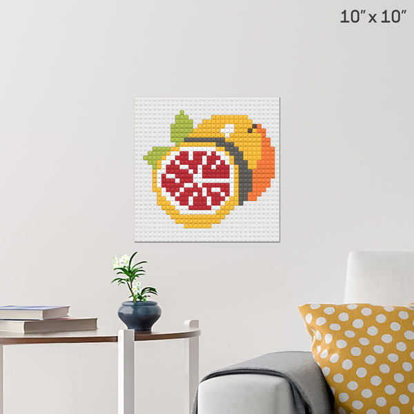 National Grapefruit Month Brick Poster