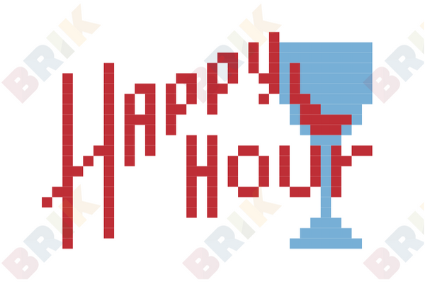 National Happy Hour Day Pixel Art