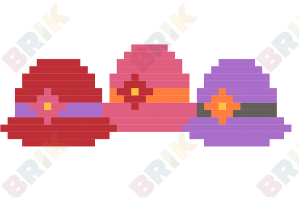 National Hat Day Pixel Art