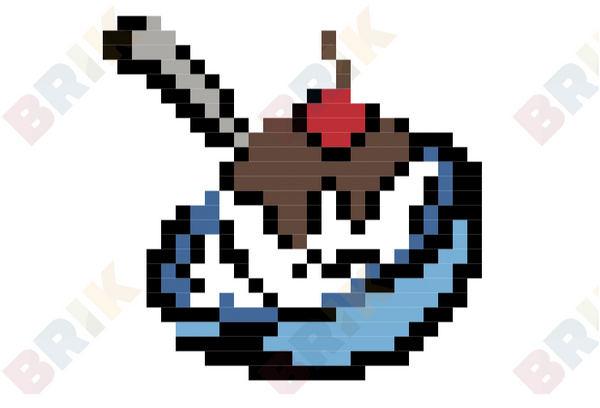 National Ice Cream Month Pixel Art