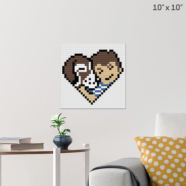 National Love Your Pet Day Brick Poster