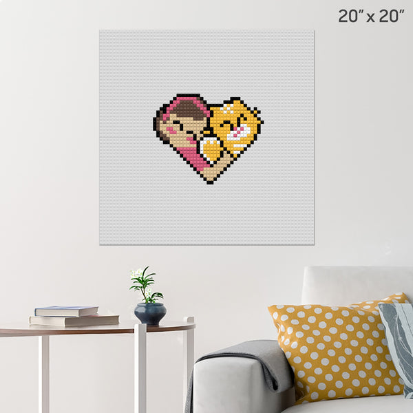 National Love Your Pet Day Brick Poster