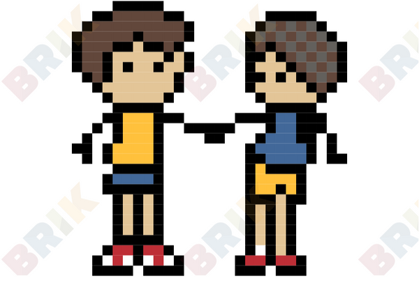 National Make A Friend Day Pixel Art