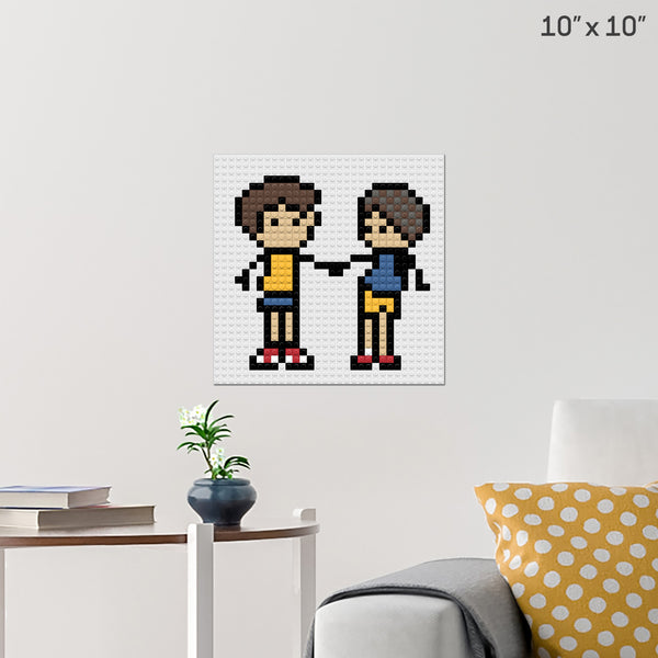National Make A Friend Day Brick Poster