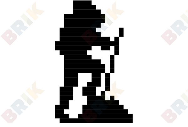 National Mountain Climbing Day Pixel Art