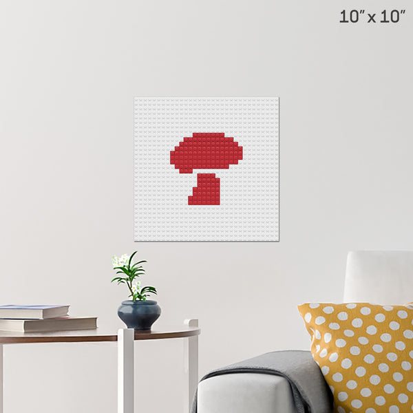 National Mushroom Day Brick Poster