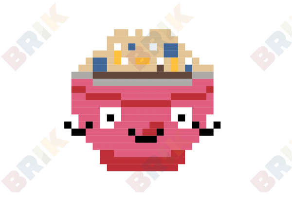 National Oatmeal Month Pixel Art