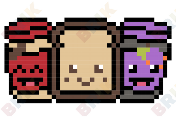 National Peanut Butter and Jelly Day Pixel Art