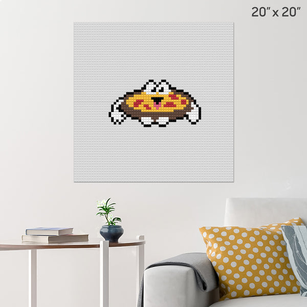 National Pizza Day Brick Poster