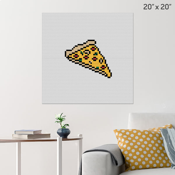 National Pizza Day Brick Poster