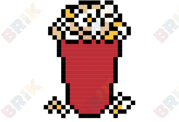 National Popcorn Day Pixel Art
