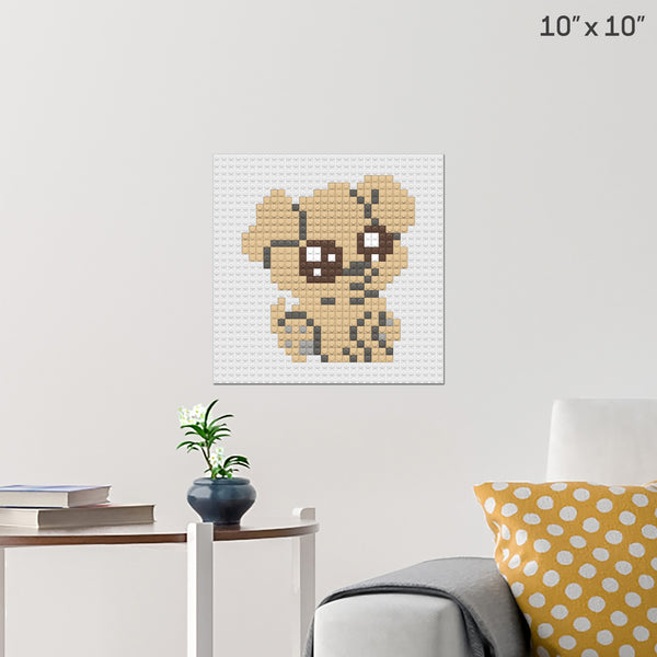 National Puppy Day Brick Poster