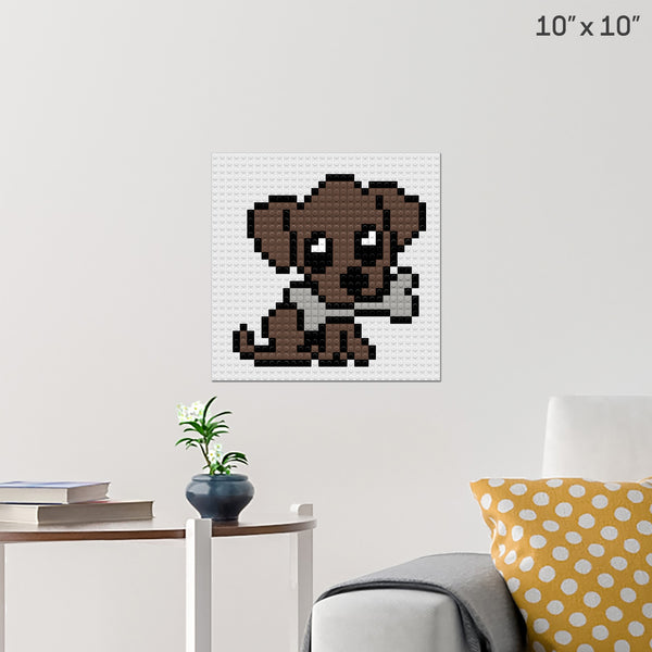 National Puppy Day Brick Poster