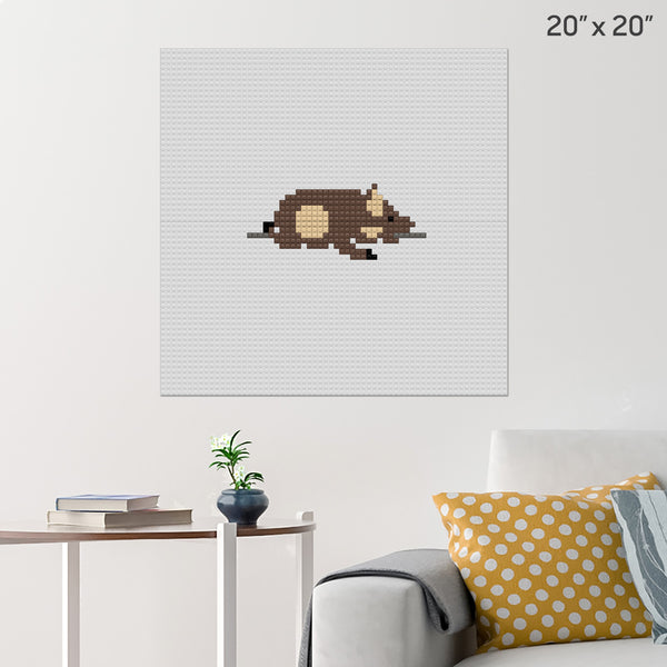 National Roast Suckling Pig Day Brick Poster