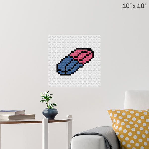 National Rubber Eraser Day Brick Poster