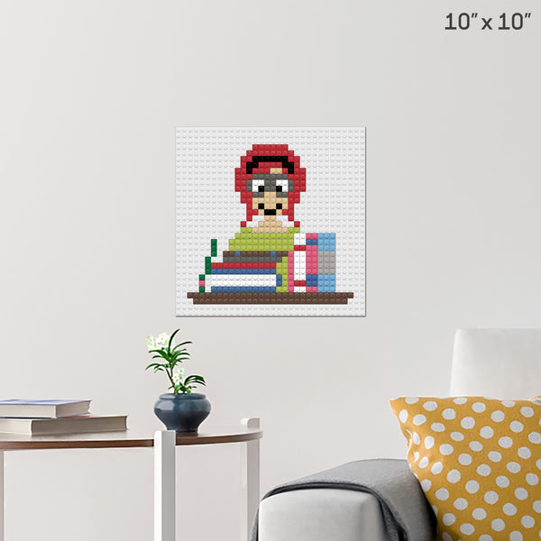 National School Librarian Day Brick Poster