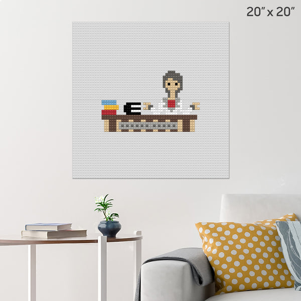 National School Librarian Day Brick Poster