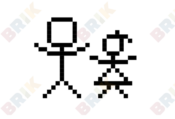 National Siblings Day Pixel Art