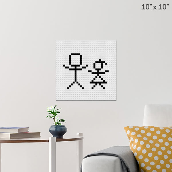 National Siblings Day Brick Poster