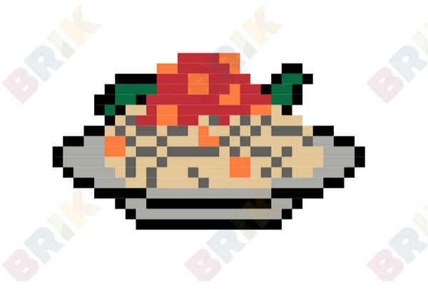 National Spaghetti Day Pixel Art