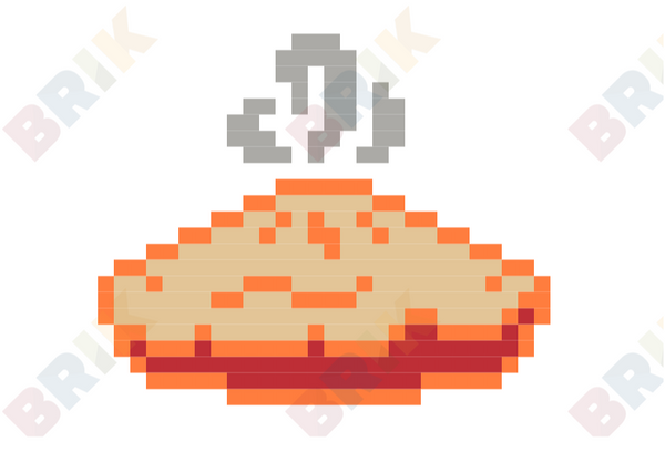 National Strawberry Rhubarb Pie Day Pixel Art