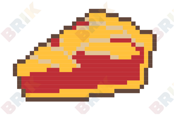 National Strawberry Rhubarb Pie Day Pixel Art