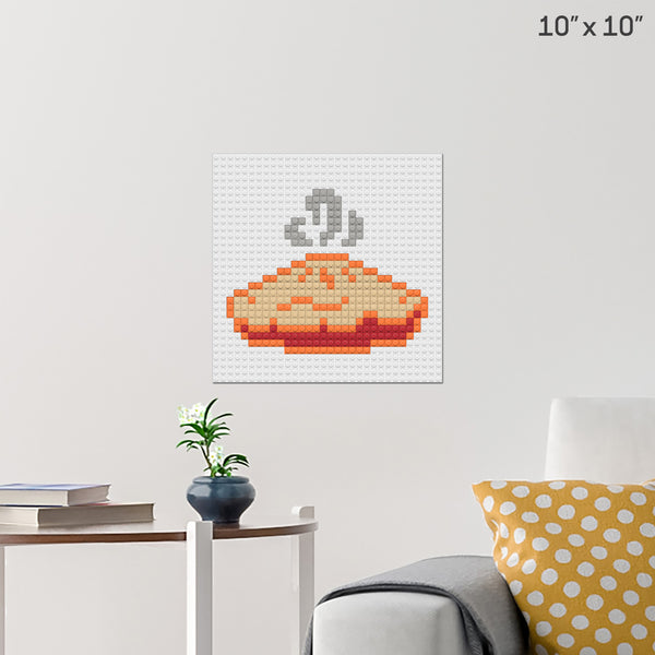 National Strawberry Rhubarb Pie Day Brick Poster