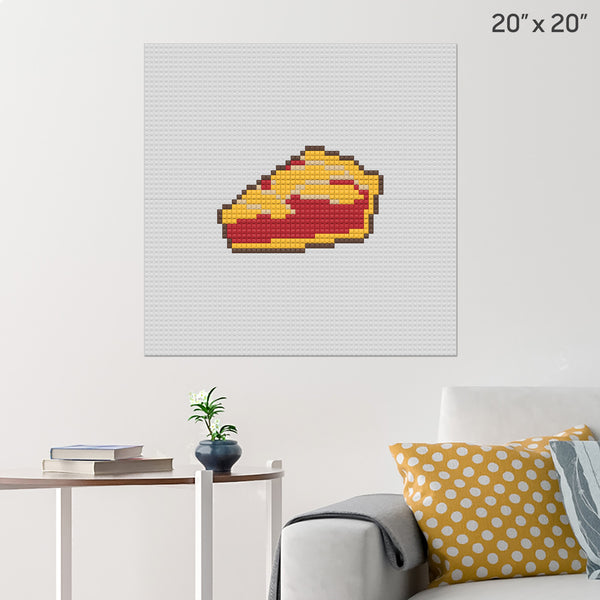 National Strawberry Rhubarb Pie Day Brick Poster