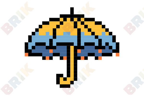 National Umbrella Day Pixel Art