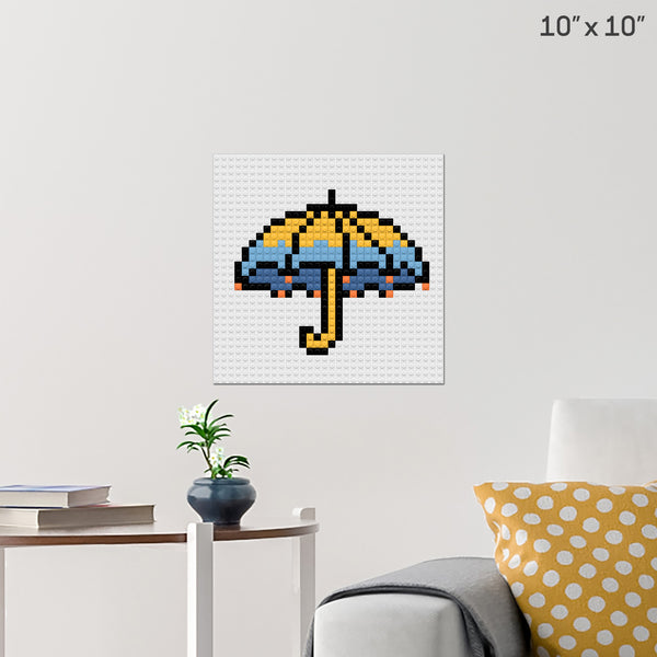 National Umbrella Day Brick Poster
